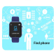 Montre Connectée Suivi Cardiaque Sommeil Et Oxygène IP67 Écran Couleur Autonomie 5 À 7 Jours Android iOS - www.yonis-shop.com