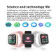Montre Connectée Suivi Cardiaque Sommeil Et Oxygène IP67 Écran Couleur Autonomie 5 À 7 Jours Android iOS - www.yonis-shop.com