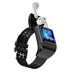 Montre Connectée Avec Écouteurs Suivi Du Sommeil Mesure De La Pression Artérielle IP68 Veille De Plus De 60 Jours - www.yonis...