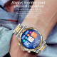 Montre Connectée Avec Bracelet En Acier Suivi Du Sommeil Fréquence Cardiaque Appels Bluetooth Plus De 100 Modes Sportifs - ww...