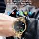 Montre Connectée Avec Bracelet En Acier Suivi Du Sommeil Fréquence Cardiaque Appels Bluetooth Plus De 100 Modes Sportifs - ww...