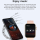 Montre Connectée NFC Pour Paiement Écran Carré HD 1.7 Pouce Suivi Cardiaque IP67 Autonomie 7 Jours Android iOS - www.yonis-sh...
