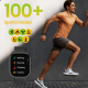 Montre Connectée Fitness Avec Appels Bluetooth Écran AMOLED HD Ultra Large À Affichage Permanent Et Résistance IP68 - www.yon...