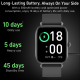 Montre Connectée Avec Appels Bluetooth Suivi Santé Et Sport Écran TFT Autonomie De 5 À 10 Jours Résistance IP67 - www.yonis-s...