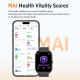 Montre Connectée Avec Appels Bluetooth Suivi Santé Plus De 100 Modes Sportifs Écran TFT 1,95 Pouce Et 10 Jours D’Autonomie - ...