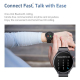 Montre Connectée Avec Appels Bluetooth Suivi De Santé Écran TFT 360 X 360 Plus De 100 Sports Autonomie 10 Jours IP67 - www.yo...