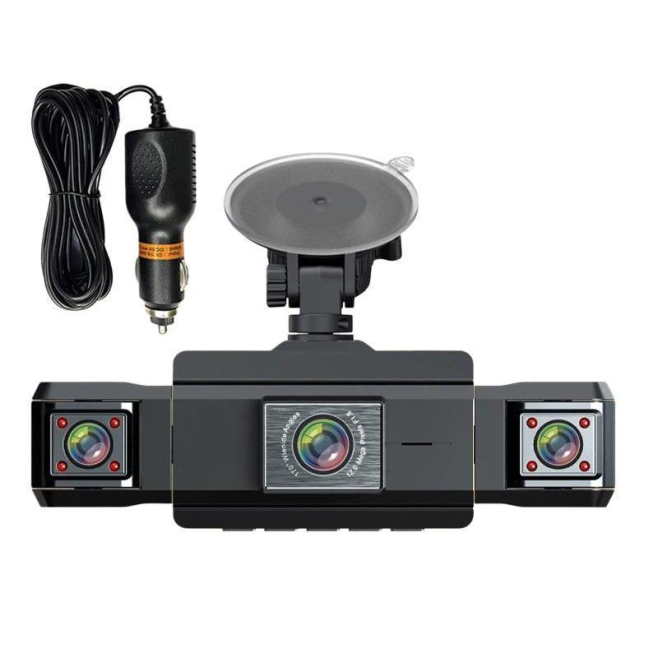 Dashcam Voiture Full HD 1080p Avec Vision Nocturne Infrarouge Caméra De Recul Et Vue 360° - www.yonis-shop.com