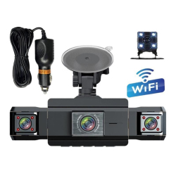 Caméra Embarquée Voiture Full HD 1080P Vision Nocturne Infrarouge Vue 360° WiFi Et Caméra De Recul - www.yonis-shop.com