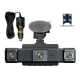 Caméra Embarquée Voiture Full HD 1080P Vue 360° Vision Nocturne Infrarouge Enregistrement 4 Caméras Carte SD 128 Go - www.yon...