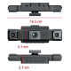 Caméra Embarquée Voiture Full HD 1080P Vue 360° Vision Nocturne Infrarouge Enregistrement 4 Caméras Carte SD 128 Go - www.yon...
