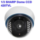 Caméra Dôme De Surveillance Couleur CCD 700 TVL Vision Infrarouge 15 M Objectif 3,6 mm 12 V DC - www.yonis-shop.com