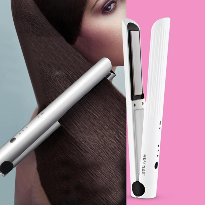 Lisseur Boucleur Sans Fil Rechargeable USB Pour Cheveux Chauffe En 5 Secondes Céramique 3 Températures - www.yonis-shop.com