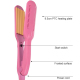 Fer À Gaufrer Les Cheveux Céramique Tourmaline Vapeur Ions Négatifs 160 À 200°C Cordon Rotatif À 360° - www.yonis-shop.com