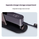 Support De Rangement Vertical Pour Lisseur Avec Compartiment Chargeur En Aluminium Sans Perçage - www.yonis-shop.com