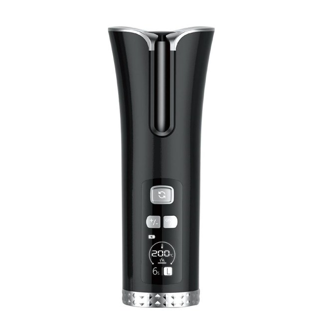 Fer À Boucler Automatique Rotatif Sans Fil De Voyage Rechargeable Par USB En Céramique Tourmaline 2600 mAh - www.yonis-shop.com