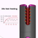 Boucleur Automatique Pour Cheveux Sans Fil Rechargeable USB Avec Écran LCD 10 Niveaux De Température Rose Portable - www.yoni...