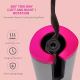 Boucleur Automatique Pour Cheveux Sans Fil Rechargeable USB Avec Écran LCD 10 Niveaux De Température Rose Portable - www.yoni...