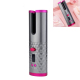 Boucleur Automatique Pour Cheveux Sans Fil Rechargeable USB Avec Écran LCD 10 Niveaux De Température Rose Portable - www.yoni...