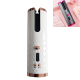 Boucleur Automatique Pour Cheveux Sans Fil Rechargeable USB Avec Écran LCD 10 Niveaux De Température Rose Portable - www.yoni...