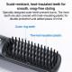 Lisseur Cheveux Sans Fil 2 En 1 Pour Lisser Et Boucler Chauffe En 2 Minutes 3 Niveaux Jusqu’à 200 °C - www.yonis-shop.com