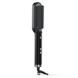 Brosse Lissante Chauffante Pour Cheveux Céramique Ionique Température Réglable 130 À 200 °C Chauffe En 1 Minute