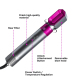Brosse Soufflante 5 En 1 Pour Cheveux Humides Et Secs 1000 W 10 Températures Séchage Lissage Boucles - www.yonis-shop.com