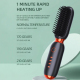 Peigne Lisseur Rechargeable À Ions Négatifs Pour Lisser Et Boucler Chauffage Graphène En 1 Minute Protection Anti Brûlure - w...
