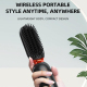 Peigne Lisseur Rechargeable À Ions Négatifs Pour Lisser Et Boucler Chauffage Graphène En 1 Minute Protection Anti Brûlure - w...