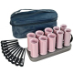 Rouleaux Chauffants Électriques Pour Boucles Kit De 10 Céramique Tourmaline 6 Grands 4 Petits Température Réglable 30 À 160 D...