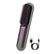 Peigne Lissant Sans Fil Rechargeable USB Chauffage PTC 3 Températures Dents En Céramique Compact Pour Cheveux