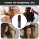 Peigne Lissant Sans Fil Rechargeable USB Chauffage PTC 3 Températures Dents En Céramique Compact Pour Cheveux - www.yonis-sho...