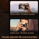 Appareil Photo Numérique À Double Caméra Avant Et Arrière 5K 30 FPS Autofocus Stabilisation 6 Axes Zoom Numérique 16x - www.y...
