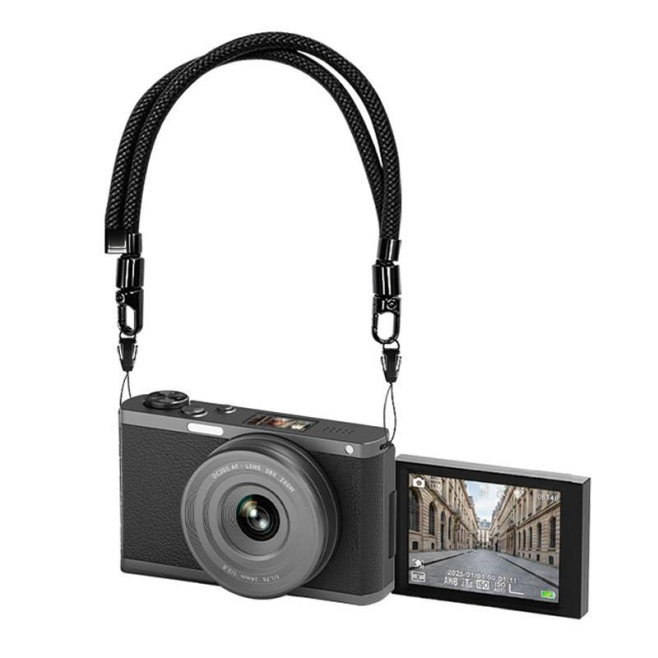 Appareil Photo Hybride Numérique 4K 68MP Pour Selfies Avec Écran Pivotant Viseur Ajustable Et Zoom 28X - www.yonis-shop.com
