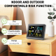 Station Météo Sans Fil Écran Couleur 5 9 Pouces Horloge Atomique Capteur Extérieur Thermomètre Hygromètre - www.yonis-shop.com