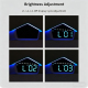 Réveil Numérique De Chevet Avec Double Alarme Veilleuse 8 Couleurs Luminosité Réglable Et Fonctionnement Silencieux - www.yon...