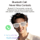 Lunettes Connectées IA Pour Photo Et Traduction Avec Caméra 1080P Lentilles Violettes Anti-Lumière Bleue Appels Bluetooth IP6...