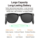 Lunettes Connectées IA Pour Photo Et Traduction Avec Caméra 1080P Lentilles Violettes Anti-Lumière Bleue Appels Bluetooth IP6...