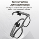 Lunettes Connectées IA Pour Photo Et Traduction Avec Caméra 1080P Lentilles Violettes Anti-Lumière Bleue Appels Bluetooth IP6...