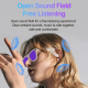Lunettes Connectées IA Pour Photo Et Traduction Avec Caméra 1080P Lentilles Violettes Anti-Lumière Bleue Appels Bluetooth IP6...