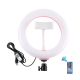 Ring Light LED USB RGB 20 Cm Pour Selfie Et Vidéo À Intensité Réglable Avec Pince Smartphone Télécommande Bluetooth - www.yon...