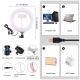 Ring Light LED USB RGB 20 Cm Pour Selfie Et Vidéo À Intensité Réglable Avec Pince Smartphone Télécommande Bluetooth - www.yon...