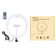 Anneau Lumineux LED RGBW 26 Cm Pour Vlog Photo Vidéo Dimmable USB Avec Rotule 360° Télécommande Et Support Smartphone - www.y...
