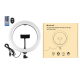 Anneau Lumineux LED RGBW 26 Cm Pour Vlog Photo Vidéo Dimmable USB Avec Rotule 360° Télécommande Et Support Smartphone - www.y...