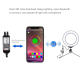 Anneau Lumineux LED RGBW USB Pour Vlog Photo Et Vidéo 16 cm Dimmable Bluetooth Avec Télécommande Et Rotule 360° - www.yonis-s...