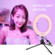 Anneau Lumineux LED RGBW USB Pour Vlog Photo Et Vidéo 16 cm Dimmable Bluetooth Avec Télécommande Et Rotule 360° - www.yonis-s...
