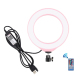 Anneau Lumineux LED RGBW USB Pour Vlog Photo Et Vidéo 16 cm Dimmable Bluetooth Avec Télécommande Et Rotule 360° - www.yonis-s...