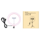 Anneau Lumineux LED RGBW Pour Vidéo Et Photo 26 Cm USB 15 W Intensité Réglable Rotule 360° Et Pince Smartphone - www.yonis-sh...