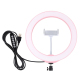 Anneau Lumineux LED RGBW Pour Vidéo Et Photo 26 Cm USB 15 W Intensité Réglable Rotule 360° Et Pince Smartphone - www.yonis-sh...