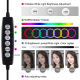 Anneau Lumineux LED RGBW Pour Vidéo Et Photo 26 Cm USB 15 W Intensité Réglable Rotule 360° Et Pince Smartphone - www.yonis-sh...