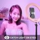 Anneau Lumineux LED RGBW Pour Vidéo Et Photo 26 Cm USB 15 W Intensité Réglable Rotule 360° Et Pince Smartphone - www.yonis-sh...